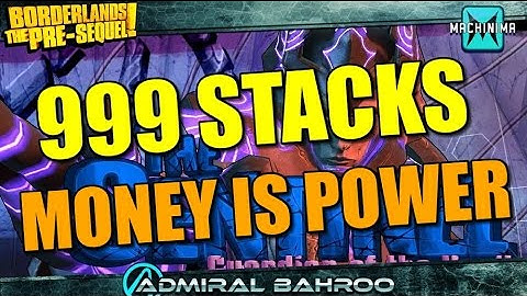 Borderlands the Pre-Sequel: 999 Stacks of Money is Power Vs "Invincible" Sentinel