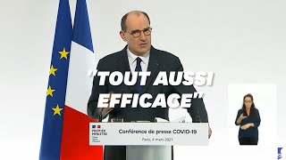 Covid : Castex rassure au sujet du vaccin AstraZeneca (conférence du 4 mars)