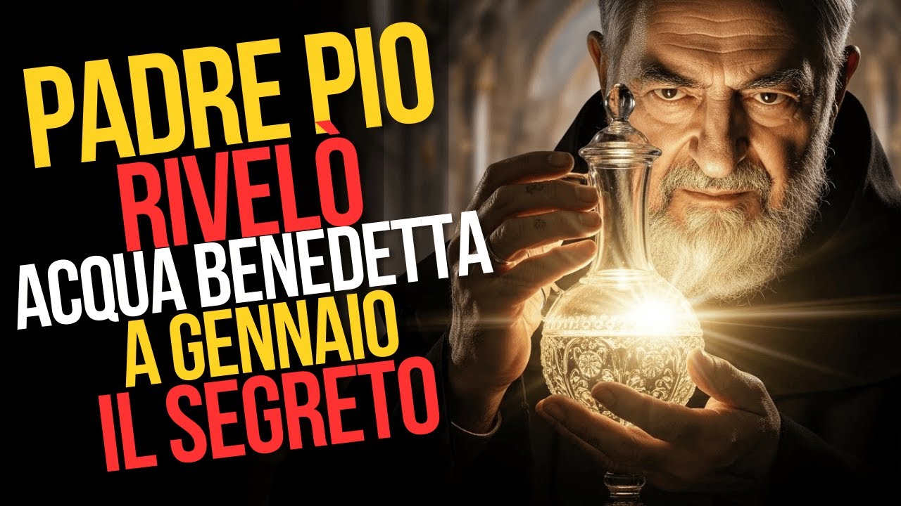 Padre Pio: fai questo con l'acqua benedetta durante gennaio — rivela il perché