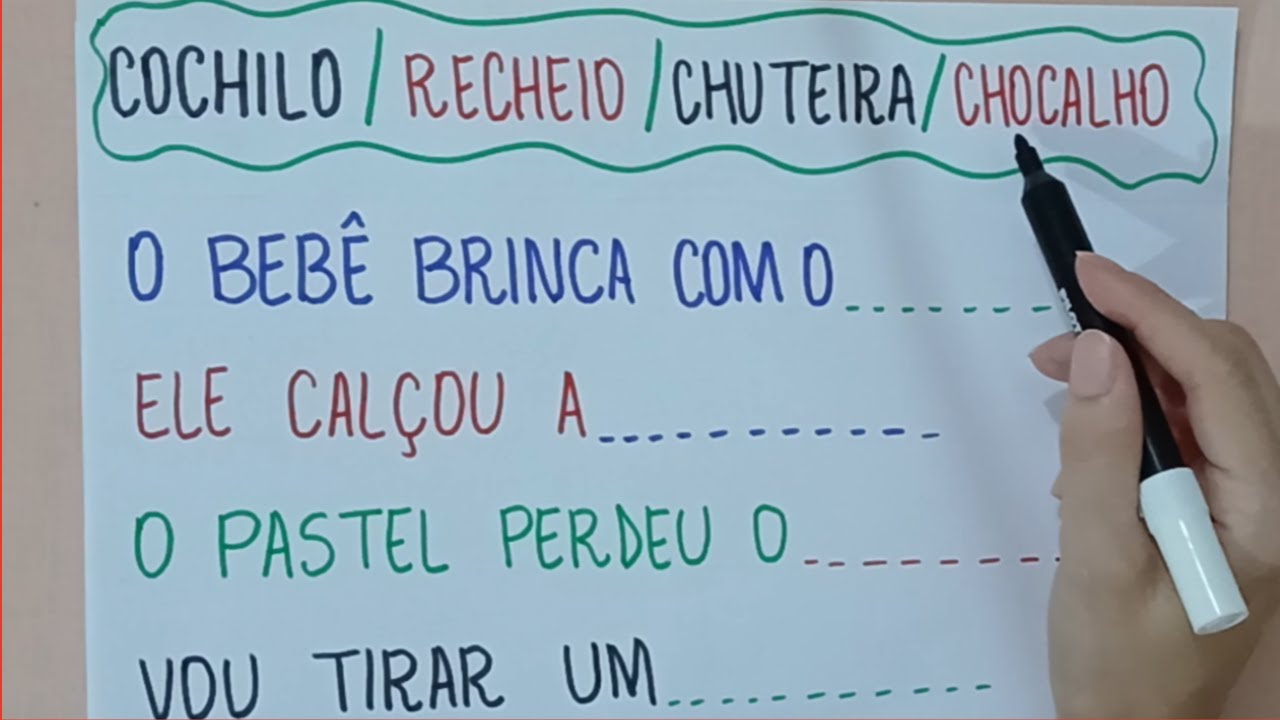 Lendo e escrevendo - Complete as frases - Alfabetização - EJA