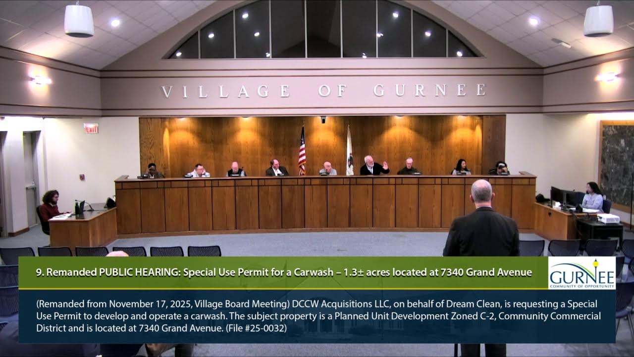 Wednesday, December 3, 2025 - Village of Gurnee Planning & Zoning Board