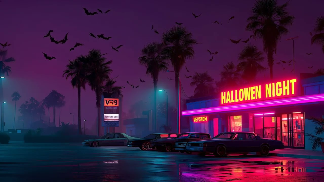 Neon Nights 🌃 | Dreamy Synthwave Halloween Vibes (2025)