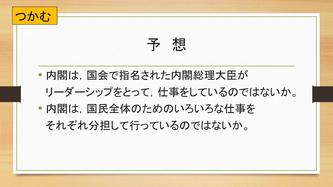 小６社会 東京書籍 ２ ３ 内閣の働き Youtube