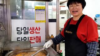 cheese pork cutlet - korean street food