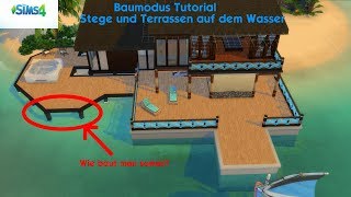 Sims 4 -Tutorial-  | So baut ihr ein Strandhaus auf dem Wasser screenshot 3