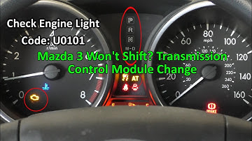 Mazda 3 Transmission Control Module Change, Code U0101