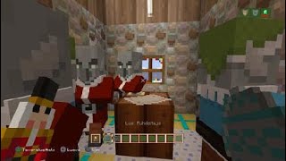 Minecraft christmas village Raid!