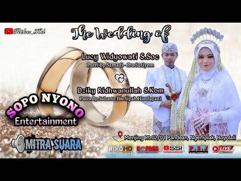 #LIVE - WEDDING '' LUKY & DZIKY '' | Cs. SOPO NYONO | MITRA SUARA AUDIO | RIKO HD. 11 - 05 - 2024