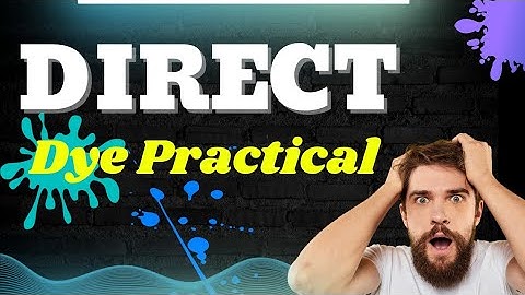 Practical Of Direct Dye #DirectDye #TextileDyeing #CottonDyeing #DirectDyeing #FabricDyeing