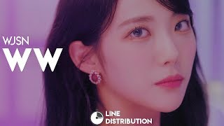 WJSN (우주소녀) – WW (우와)  | Line Distribution