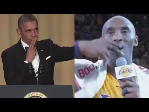 President Obama Did His Best Kobe Bryant Impression 2016 (Drops Mic At Last Correspondents Dinner)