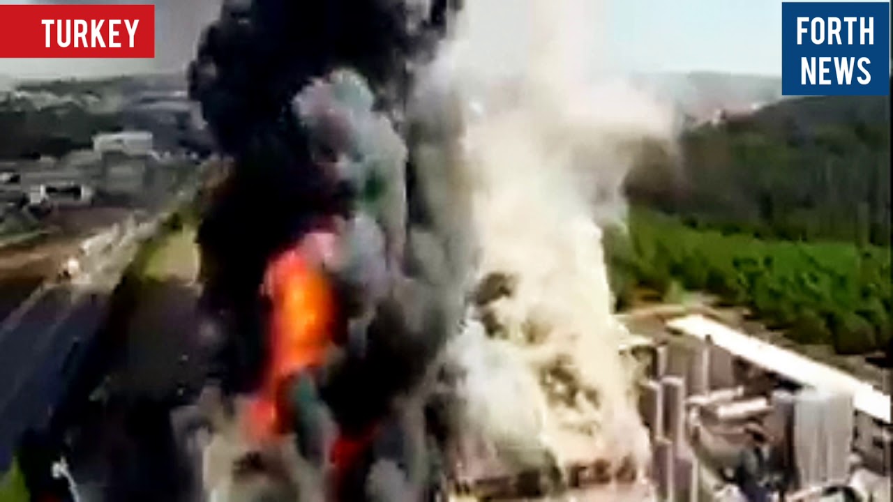 Huge explosion at Turkish Chemical Factory - Istanbul, Turkey - FORTH News 