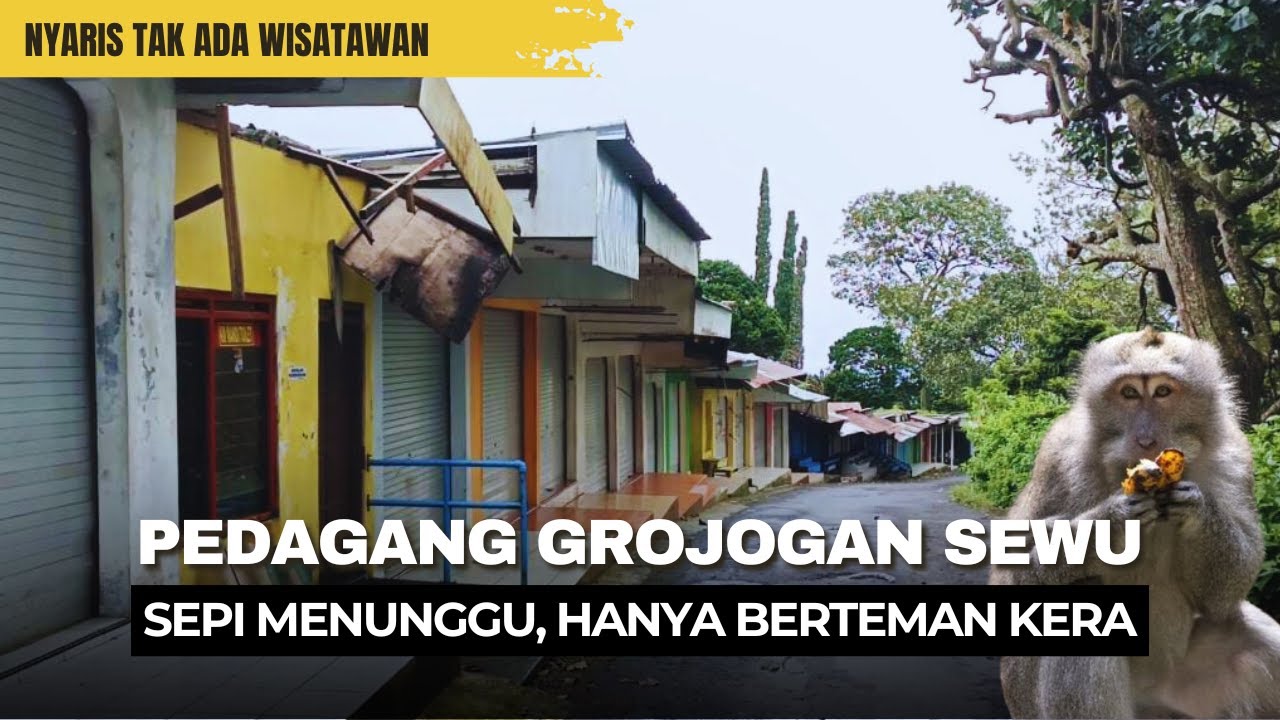 Nasib Pedagang di Air Terjun Grojogan Sewu Tawangmangu, Mau Ngeluh ke Siapa?
