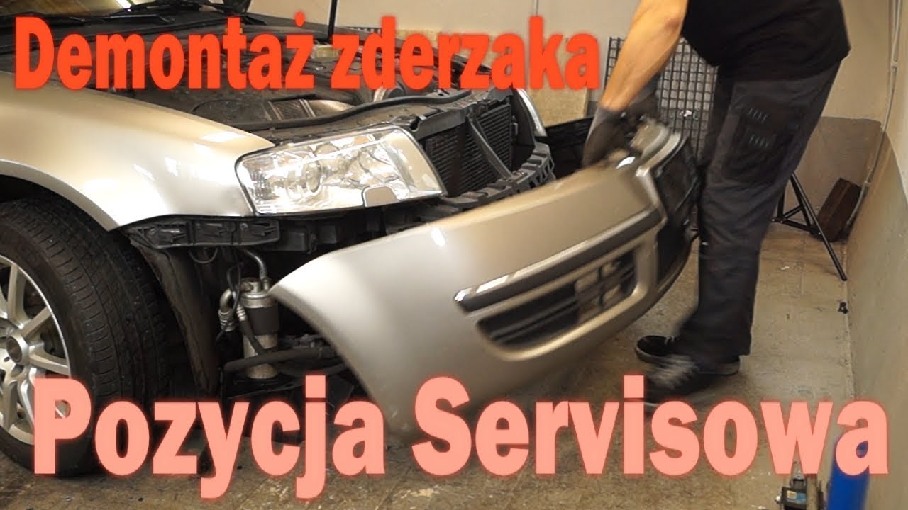 Skoda Superb 1 Wymontowanie Pszedniego Zderzaka Do Wymjany Servisowej Rozrzadu Youtube