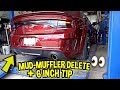 Getting my Mid-Muffler deleted on my HELLCAT.... and 6 inch tip