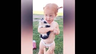 Best Funny Babies and Cats Are Best Friends 2021 Funny Baby Video