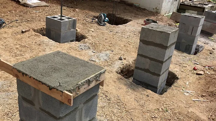 Porch #5 - Building the concrete piers