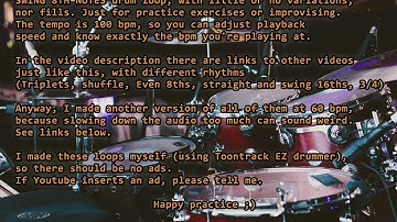 Drum Loop Swing 100 bpm