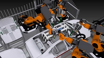 Spotwelding simulation (Off-line programming) with Visual Components