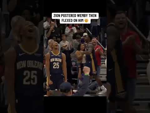 ZION DUNKED ON WEMBY 😳