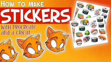 How To Make Stickers with Cricut and Procreate (Die Cut & Kiss Cut)