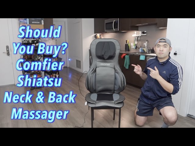 Comfier CF-2309 Neck and Back Massager with Heat Shiatsu Chair