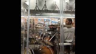 Playing drums at Guitar Center pt.2