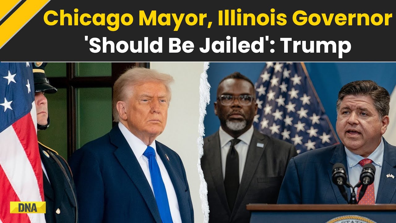 Trump Demands Chicago Mayor & Illinois Governor Be Jailed As National ...