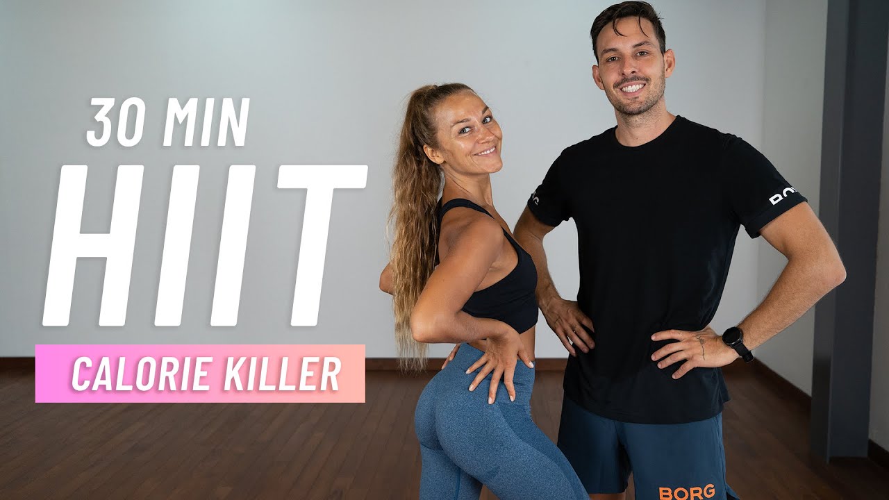 30 MIN FULL BODY HIIT Workout For Fat Burn & Cardio | Burn 500 Calories ...