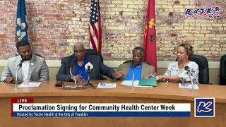 Teche Health Proclamation Signing for National Community Health Center Week