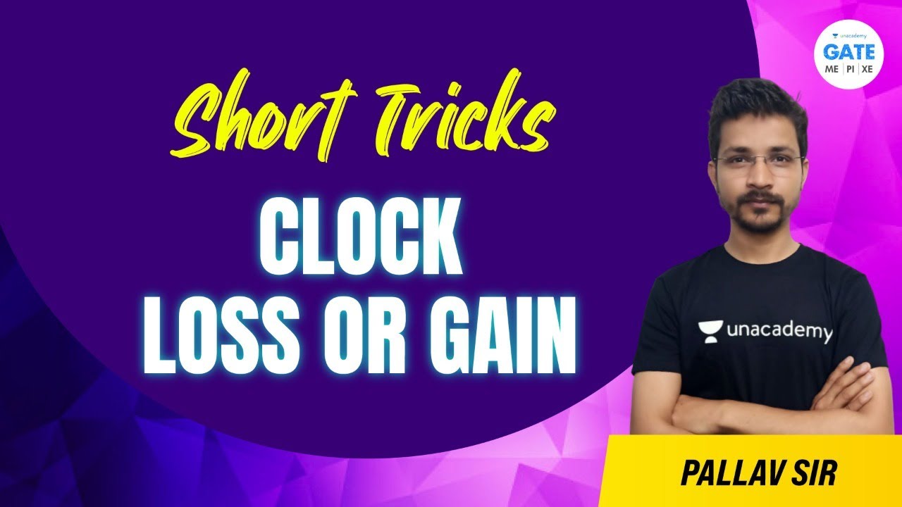 CLOCK Loss or Gain Short Tricks By Pallav sir YouTube