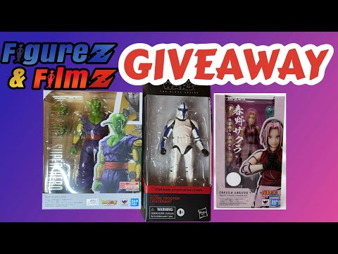 Figurez and Filmz GIVEAWAY!!! #giveaway #actionfigures #toys #actionfigure #blackseries #shfiguarts