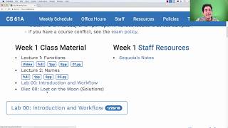 61A Spring 2018 Lecture 2 Video 1