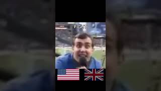 US VS UK FOOTBALL FANS 😂😂😂 #football #soccer #uk #us