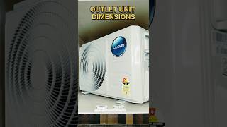 Split Inverter AC Installation Dimensions | Indoor & Outdoor Unit Space Guide #shorts