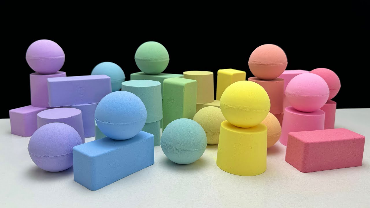 ASMR baking soda | Rainbow 🌈 