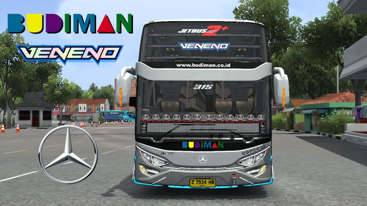 TERBARU!!  Mod jetbus2 Mercedes benz 1836 ASXFM, LIVERY BUDIMAN VENENO