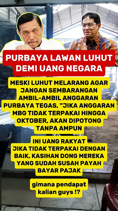 Lawan bae pak demi uang negara mah #purbaya #luhutbinsarpandjaitan