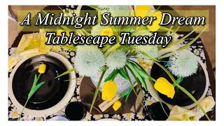 TABLESCAPE TUESDAY (Midnight Summer Dream) Black and Yellow