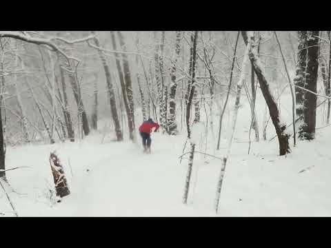 It's amazing that inline skating is also possible in the snow.😁😁😁