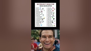 40 Project ideas for Web Developer 😎 #trending #project #ideas #webdevelopment #shorts