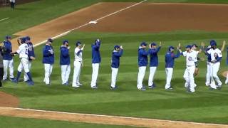 WRIGLEY FIELD CROWD SINGS "GO CUBS GO" @ GAME 2 OF 2016 NLDS GAME