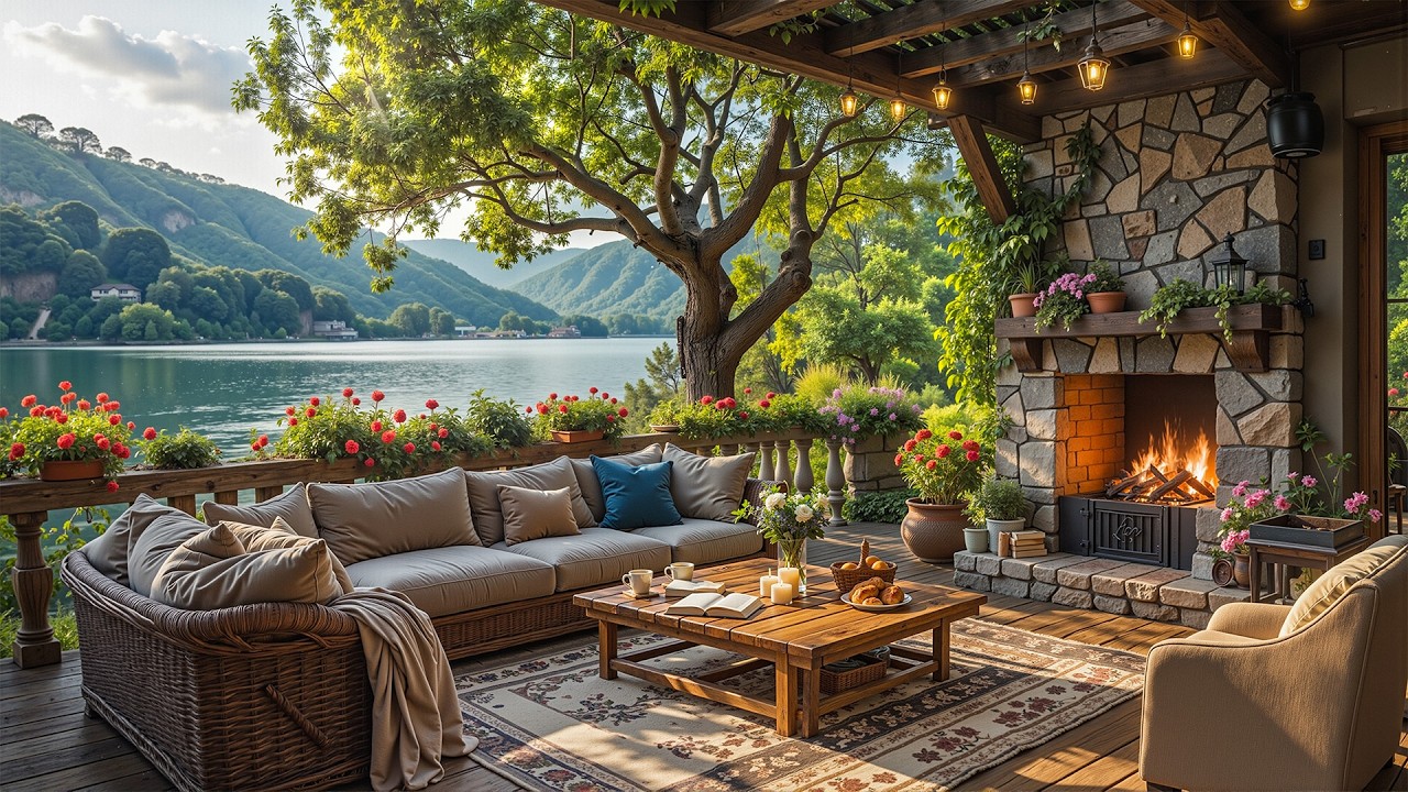 Уютный джаз у озера | Мягкий джаз для снятия стресса и успокоения