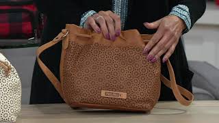 Pikolinos Perforated Leather Bucket Bag on QVC