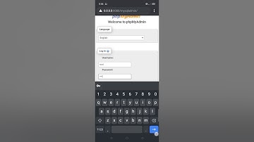 Accessing phpMyAdmin in your Smartphone using AWebServer