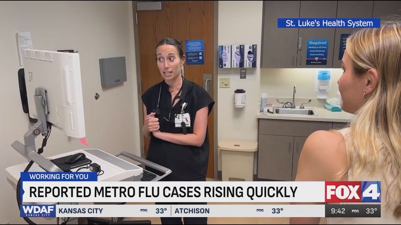 FOX4 | Flu Cases on the Rise in the Kansas City Metro - YouTube