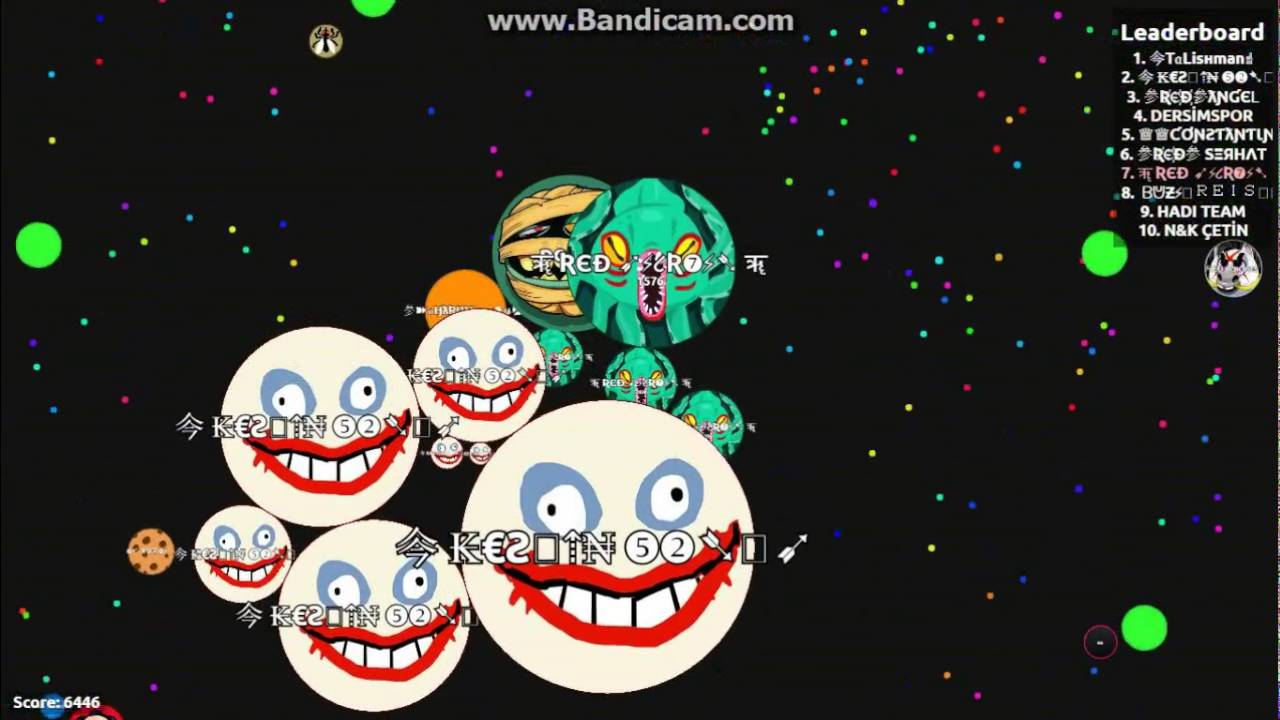REDCLAN agar.io Experimental party popsplit tricksplit (highscore11000)