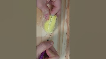 Yellow thread cutting #visuallysatisfying #oddlysatisfying #threadcutting #satisfying #asmr