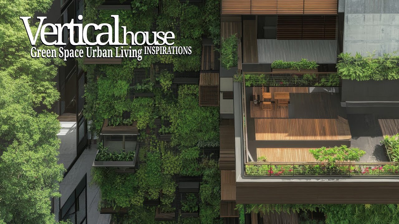Vertical House: Luxury Green Space Urban Living Inspirations