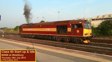 Class 60 Locomotive Startup & Idling - LONG Version